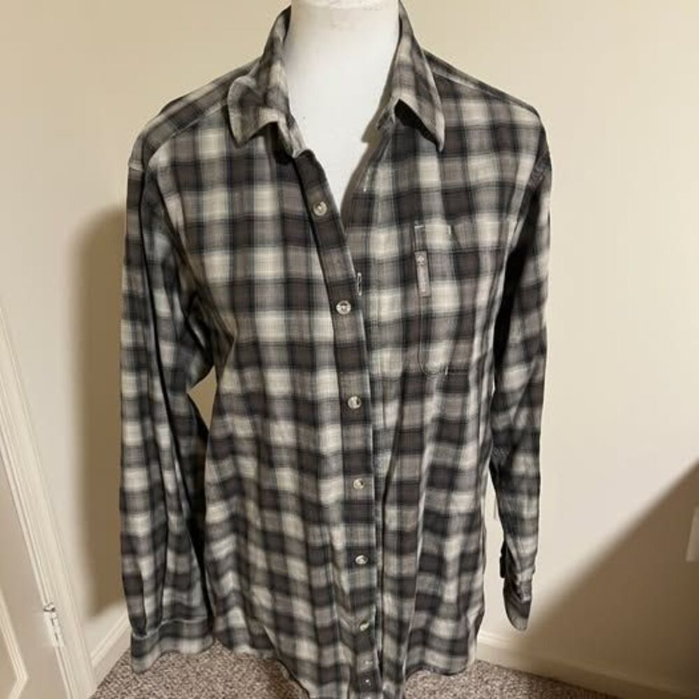 Columbia Plaid Button-Up Shirt Men's Small